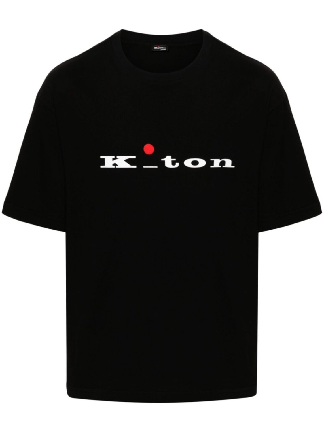 Kiton футболка с логотипом, черный