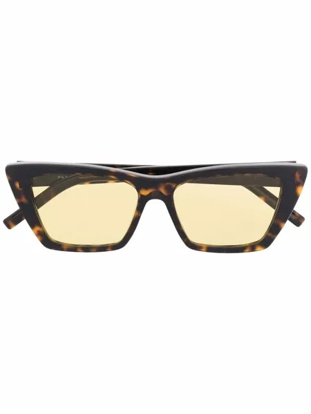 Saint Laurent Eyewear солнцезащитные очки в оправе черепаховой расцветки