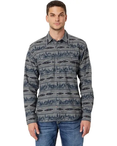 Рубашка Ariat Harlow Retro Snap Long Sleeve, цвет Indigo Coast