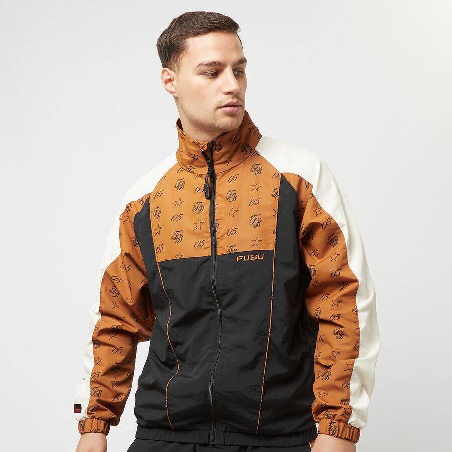 Спортивная куртка с инициалами Aop Block Fubu, цвет black/cognac/off-white