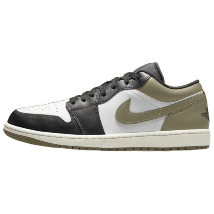 Кроссовки Air Jordan 1 Vintage Basketball Shoes Unisex Low-top Black/white/green, зеленый