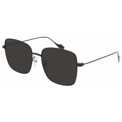 Солнцезащитные очки BALENCIAGA, квадратные, оправа: металл, с защитой от УФ, черный