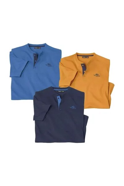 Футболка Henley (3 шт.) Atlas for Men, желтый