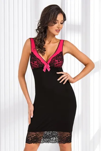 Ночная сорочка женская Donna Rosa черная S