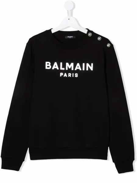 Balmain Kids толстовка с логотипом