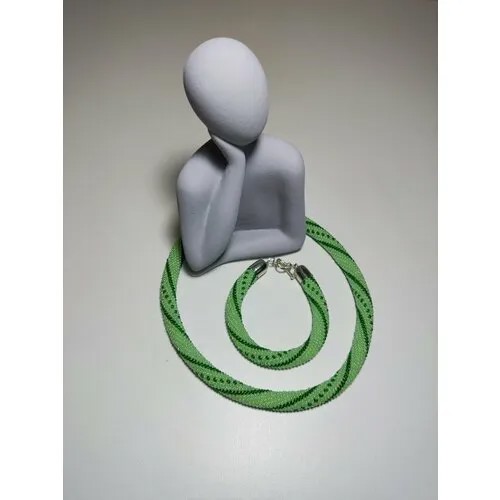 Комплект браслетов, 1 шт., размер 17 см, зеленый