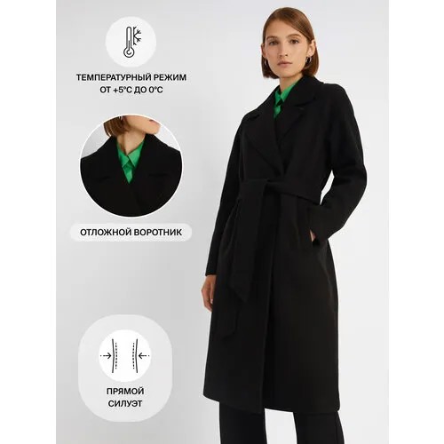 Пальто реглан Zolla, размер XS, черный