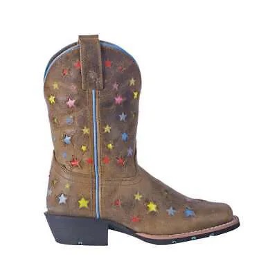Ботинки Dan Post Starlett Square Toe Cowboy Youth Girls Brown Casual Boots DPC395