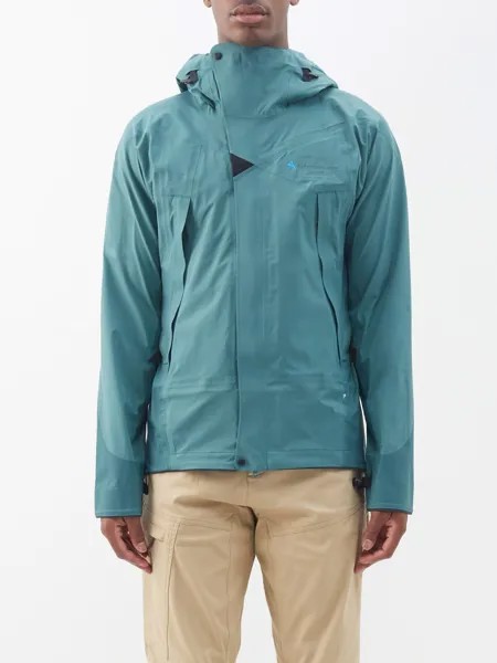 Нейлоновая куртка allgron 2.0 с капюшоном Klättermusen, зеленый