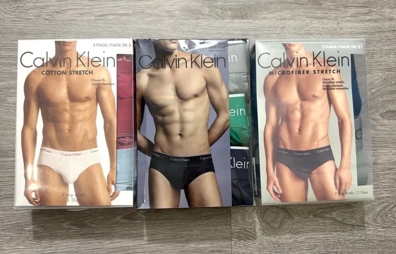 Мужские трусы Calvin Klein из хлопка и микрофибры, классический крой