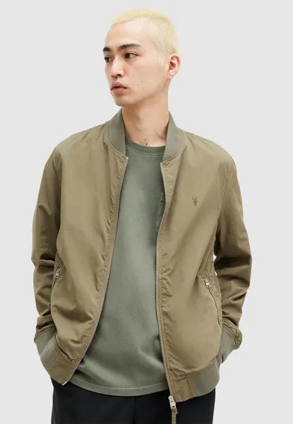 Куртка-бомбер BASSETT AllSaints, цвет avo green