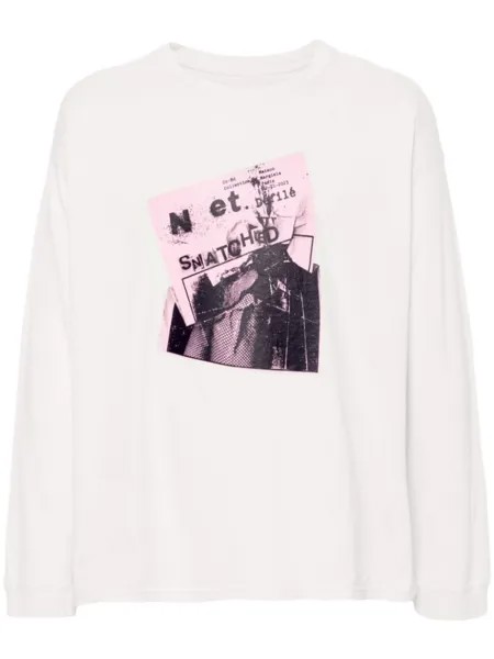 Maison Margiela футболка с принтом, нейтральный цвет