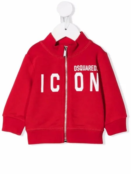 Dsquared2 Kids джемпер на молнии с принтом