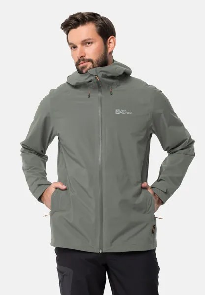 Дождевик/водоотталкивающая куртка HIGHEST PEAK Jack Wolfskin, цвет gecko green