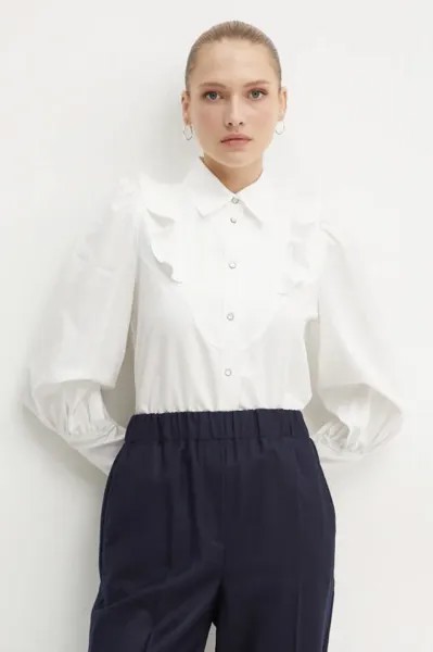 Хлопковая рубашка Weekend Max Mara, белый