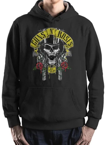 Худи мужское Dream Shirts Guns N Roses черное 46 RU