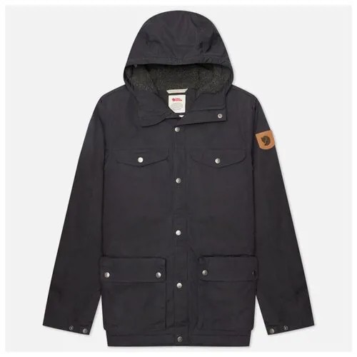 Парка Fjallraven зимняя, силуэт прямой, подкладка, размер S, синий