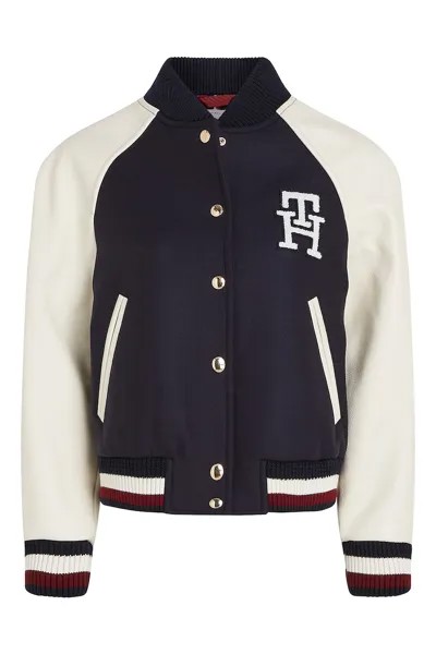 Бомбер с рукавами реглан Tommy Hilfiger, синий