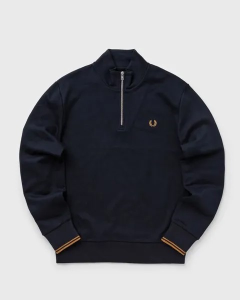 Толстовка Fred Perry Half Zip Sweatshirt, цвет navy/darkcaramel