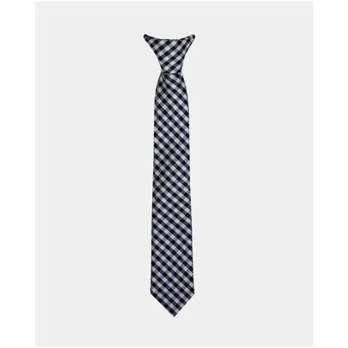 Бежевый галстук в клетку Gulliver, размер 122*140, цвет бежевый, длина 27 см
