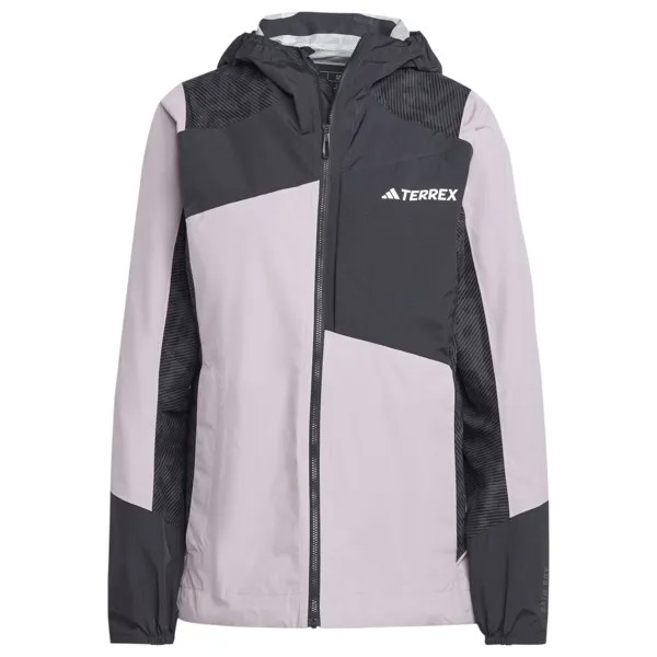 Дождевик Adidas Terrex Women's Xperior Hybrid RAIN RDY, цвет Preloved Fig/Black