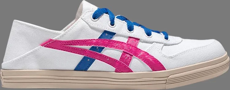 Кроссовки aaron slip-on 'white pink blue' Asics, белый