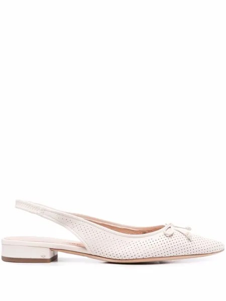 Kate Spade балетки с бантом, нейтральный цвет
