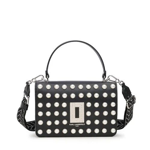 Сумка кросс-боди Karl Lagerfeld 106964, фактура зернистая, черный