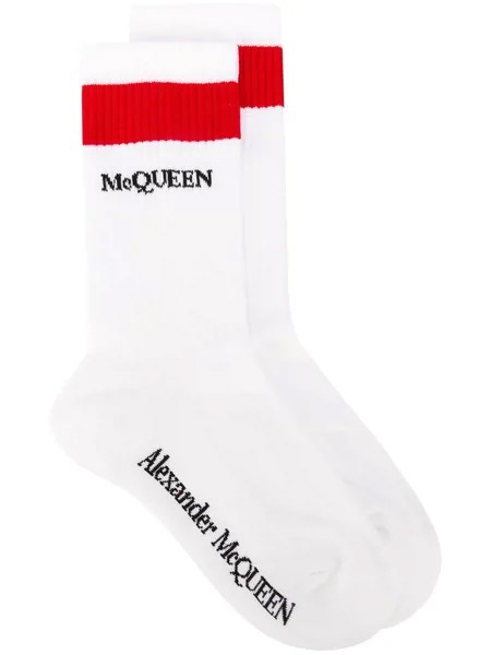 Alexander McQueen трикотажные носки с логотипом