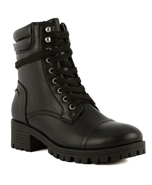 Женские армейские ботинки Oraura на шнуровке и подошве Sugar, черный