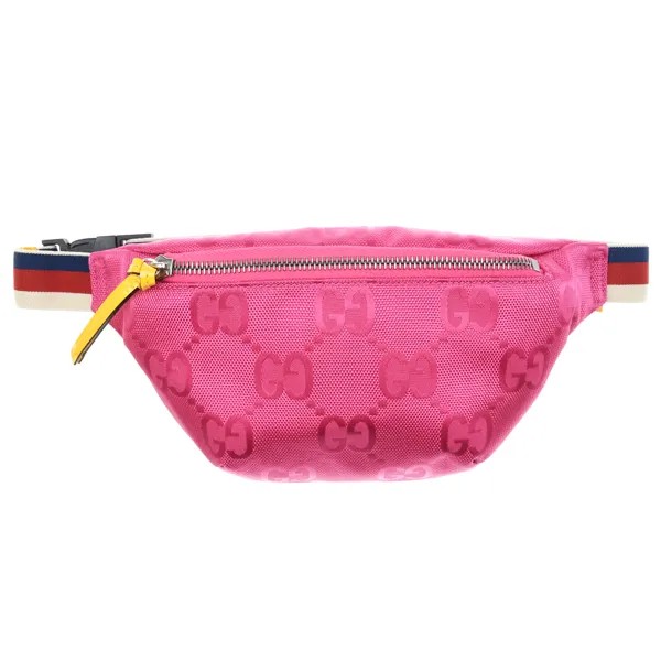 Розовая сумка-пояс с принтом GG, 22x12x4 см GUCCI детская