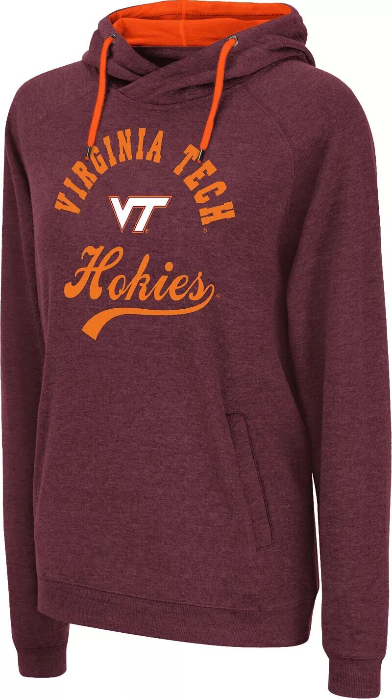 Colosseum Женские худи Virginia Tech Hokies темно-бордового цвета