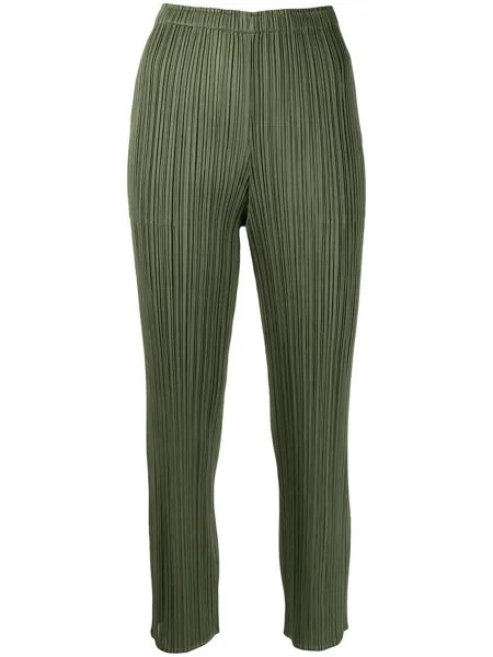 Pleats Please Issey Miyake укороченные брюки со складками