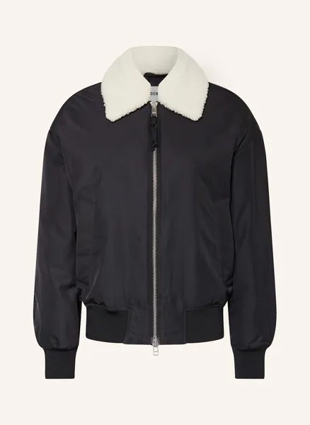 Блузон с плюшевым мехом Marc O'Polo Denim, черный