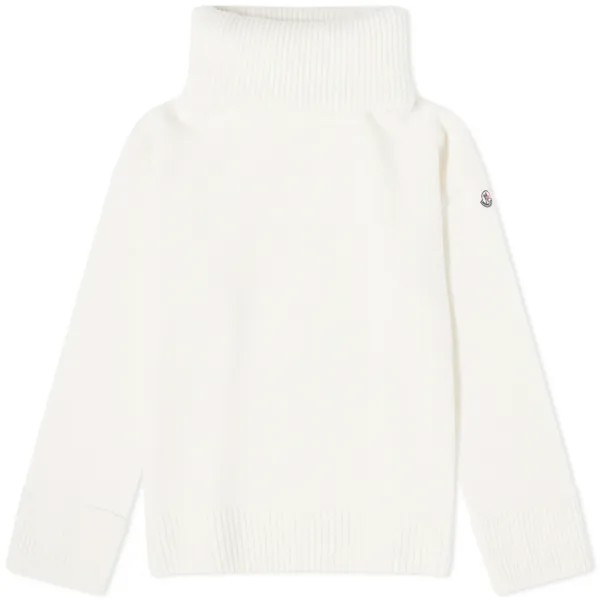 Свитер Moncler T-neck Chunky Knitted, кремовый