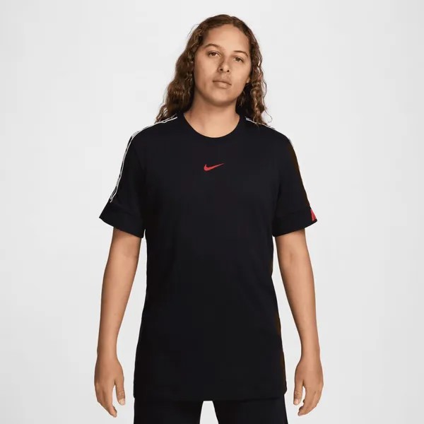 Спортивная футболка с повторяющимся узором NIKE, цвет black