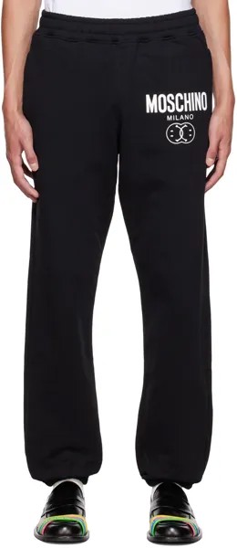 Черные брюки Lounge Edition со смайликом Moschino