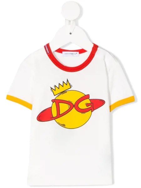 Dolce & Gabbana Kids футболка с принтом DG Planet