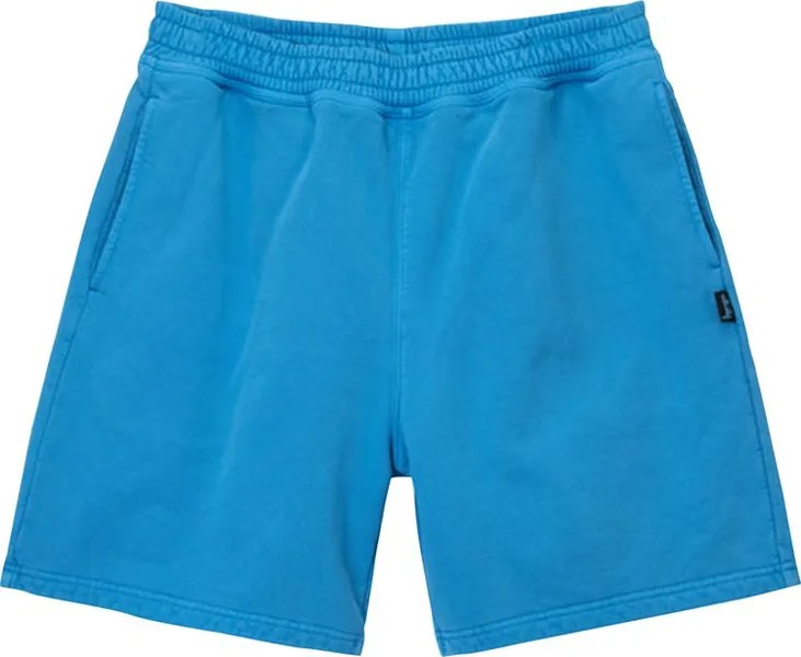 Шорты Stussy Pigment Dyed Fleece Short 'Blue', синий