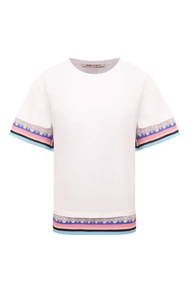 Футболка из хлопка и шелка Ports 1961