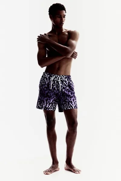 Плавки-шорты с узором H&M, фиолетовый