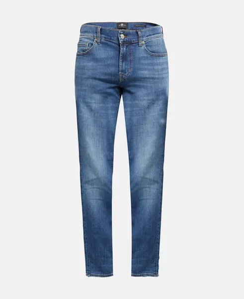 Джинсы узкого кроя 7 for all Mankind, цвет Slate Blue