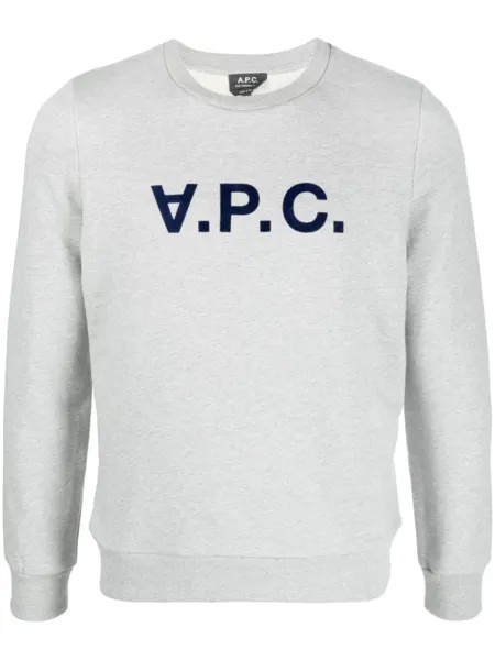 A.P.C. толстовка с логотипом, серый