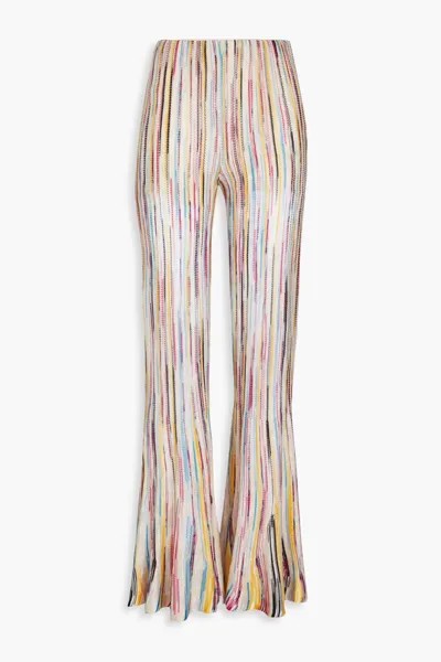 Расклешенные брюки крючком Missoni, многоцветный
