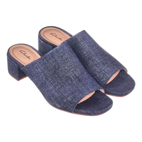 Женские сабо Clarks, синие