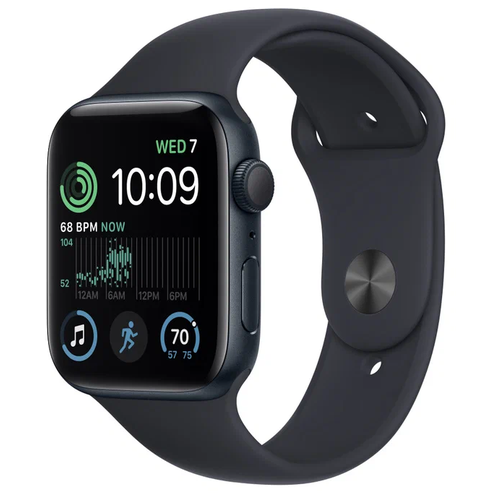 Умные часы Apple Watch Series SE Gen 2 44 мм Aluminium Case, silver/white Sport Band