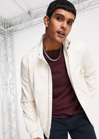 Куртка Харрингтон цвета экрю ASOS DESIGN Essential-Светло-бежевый цвет