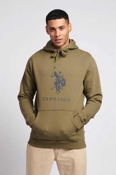 Мужская толстовка Burnt Olive Rider BB OH U.S. Polo Assn, зеленый