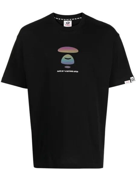 Футболка с логотипом AAPE BY *A BATHING APE, черный