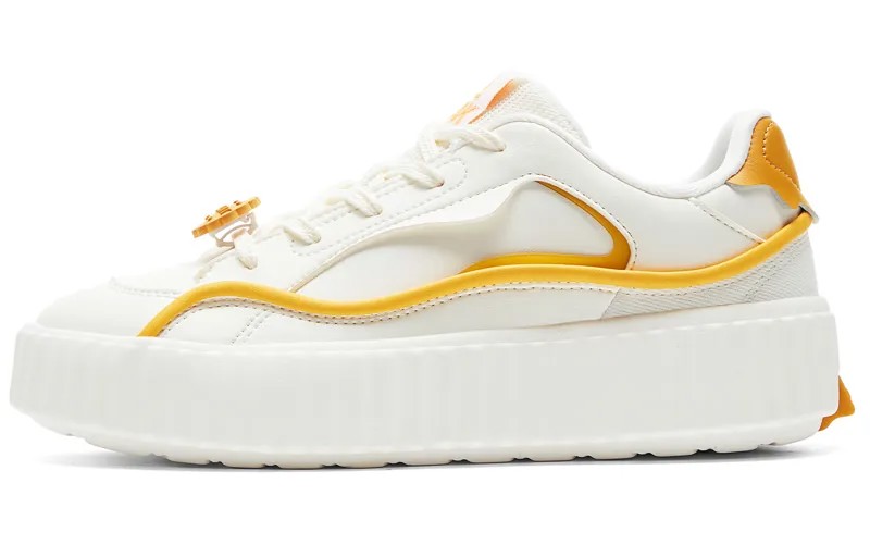 Кроссовки PEAK Lifestyle Shoes Women's Low-top Beige/Yellow, бежевый/желтый
